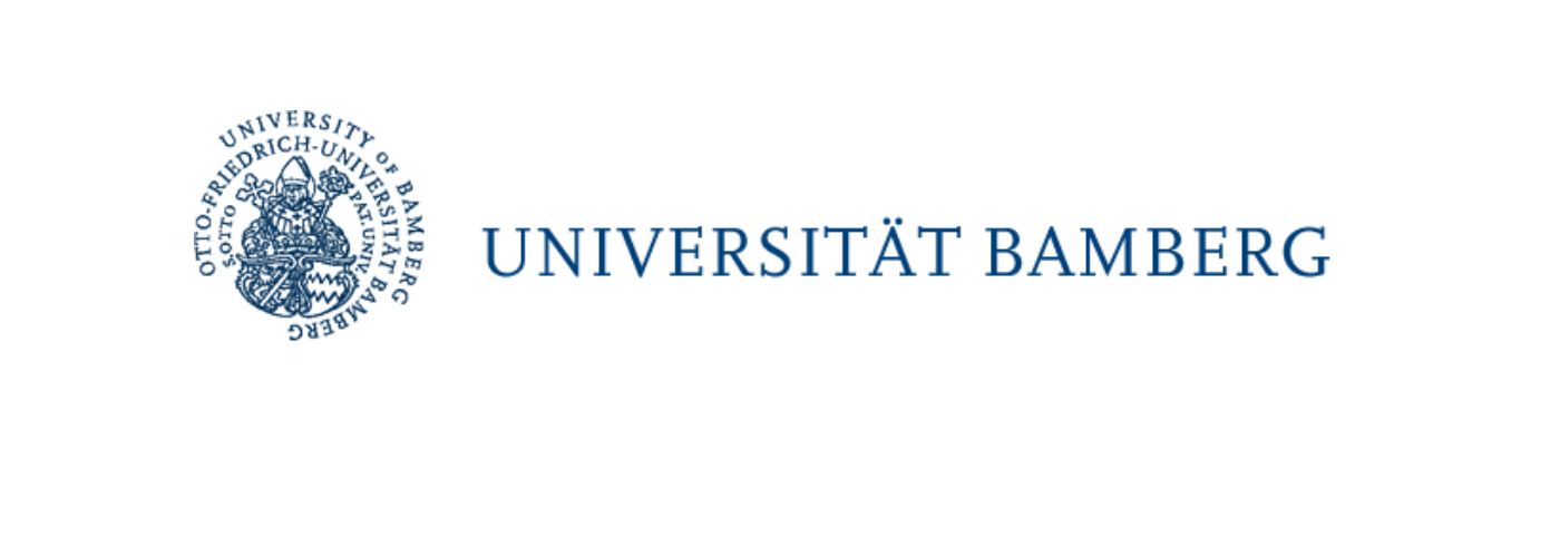 University of Bamberg logo and name in German