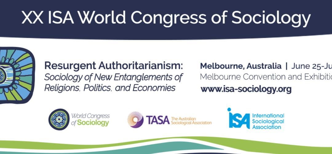 Valentina presents at the 2023 XX ISA World Congress of Sociology